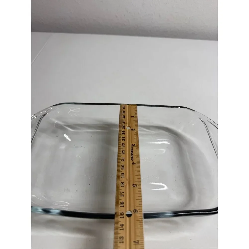 Rectangular Glass Clear Baking Dish1Qt6”x11Oven,Microwave,Dishwashe Made in USA